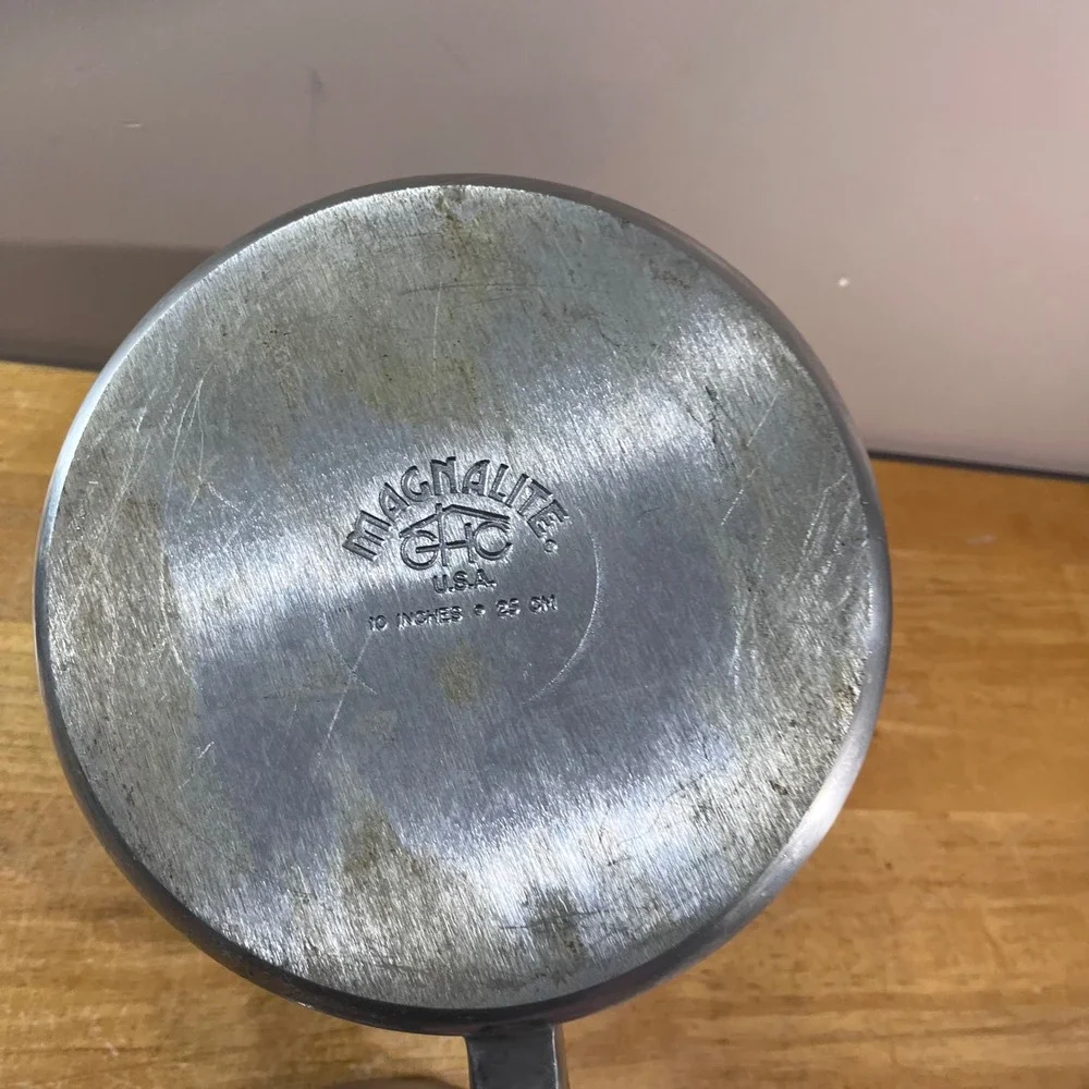 Magnalite GHC Skillet 10 Inch Silver Vtg Cast Aluminum Frying Pan USA